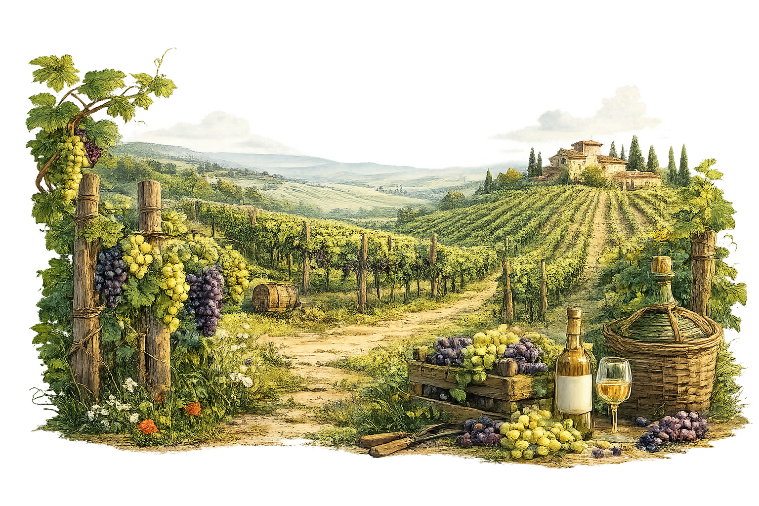 Bottiglia di vino Casa Russumanno
